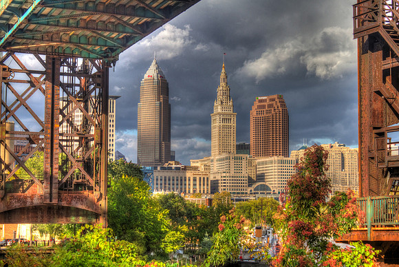 CleveThroughColumbusRdBridge